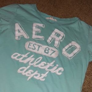 baby blue aeropostale shirt